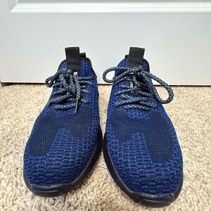 Blue Knit Men's Sneakers